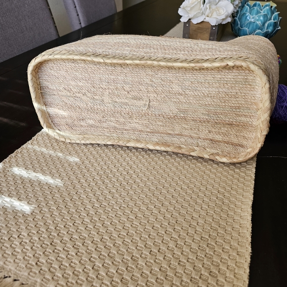 Colorful Woven Tote Bag with Tassels - Picture 4 of 6